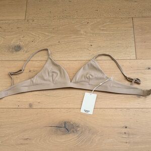 Monday Swimwear Nude Beige Triangle Bralette Top